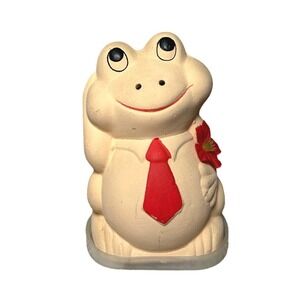 Sweet Earth Originals Frog Figurine Red Tie Flower Ceramic Home Decor Diffuser